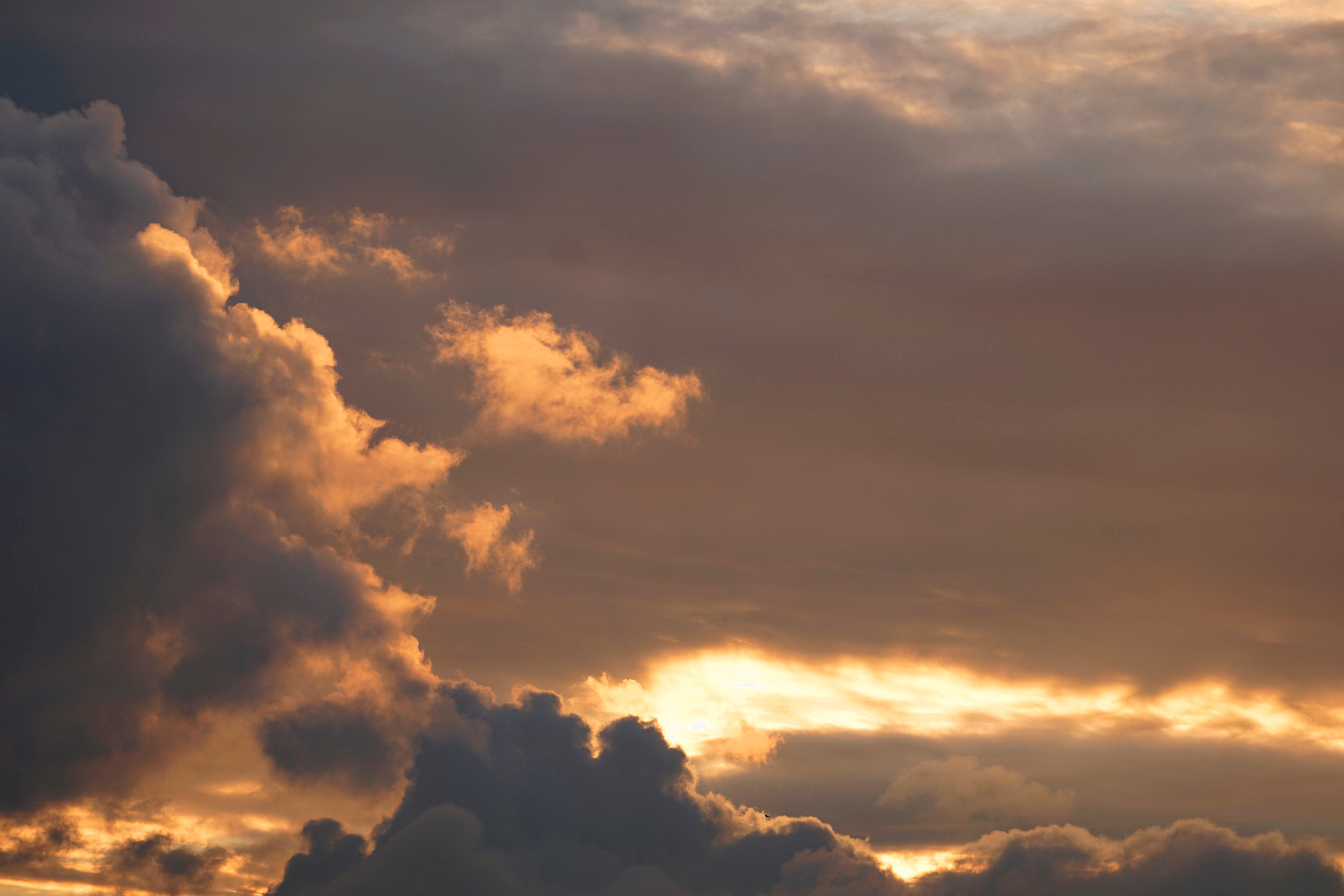 雲　空　日没
